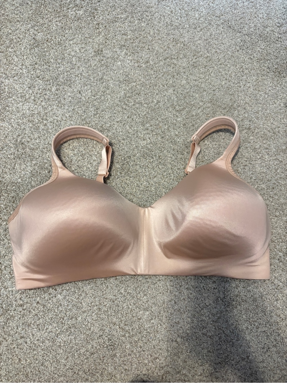 Penningtons TiVoglio Wireless Wire Free Beige Nude Comfort Bra Size 42DD